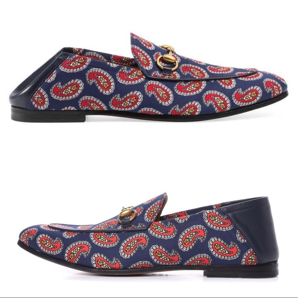 Gucci Paisley Convertible Loafers 